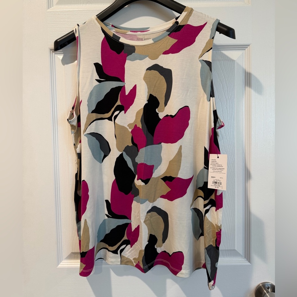 NWT Nine West XL Multicolor Tank Top